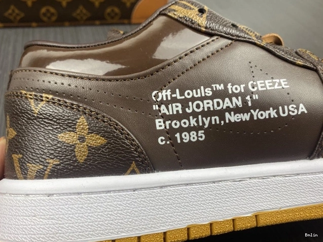 Bmlin x LOW Off-Louis AJ1 Air 1 Jordan OW 0804